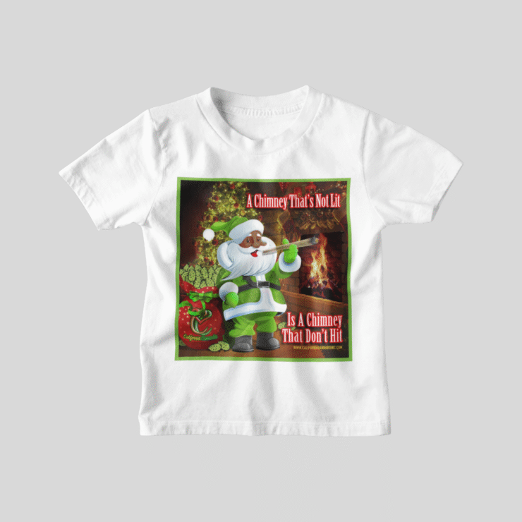 California Cannabis Holiday Tee – “A Chimney That’s Not Lit”